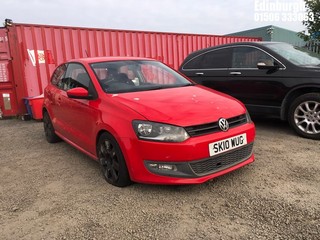Location: Edinburgh - 2010 VOLKSWAGEN POLO SEL 85 3 Door Hatchback REG: SK10WUG, Keys: No, MOT Expiry date: 15/02/2024, 1390 Petrol, 5 Speed Manual Petrol, Former Keepers: 3