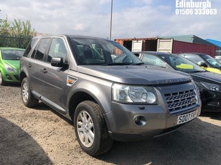 Location: Edinburgh - 2007 LAND ROVER FREELANDER XS TD4 Estate REG: SD07FVP, Keys: No, MOT Expiry date: 31/08/2025, 2179 Diesel, 6 Speed Manual Diesel, Former Keepers: 6
