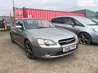 Location: Edinburgh - 2006 SUBARU LEGACY R 4 Door Saloon REG: SH06YYP, Keys: No, MOT Expiry date: 24/01/2024, 1994 Petrol, 5 Speed Manual Petrol, Former Keepers: 7