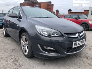 Location: Nottingham - 2012 VAUXHALL ASTRA SRI 5 Door Hatchback REG: BV62XMH, Keys: No, MOT Expiry date: 22/06/2025, 1398 Petrol, 5 Speed Manual Petrol, Former Keepers: 4