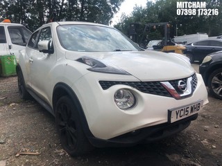 Location: Mitcham - 2015 NISSAN JUKE TEKNA DIG-T 5 Door Hatchback REG: YC15WHB, Keys: No, MOT Expiry date: 02/05/2025, 1197 Petrol, 5 Speed Manual Petrol, Former Keepers: 2