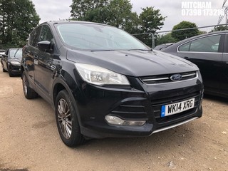 Location: Mitcham - 2014 FORD KUGA TITANIUM 4X4 TDCI AU 5 Door Hatchback REG: WK14XRG, Keys: No, MOT Expiry date: 12/12/2025, 1997 Diesel, 6 Speed Auto Diesel, Former Keepers: 6
