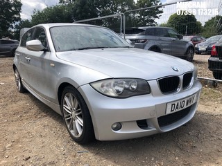 Location: Mitcham - 2010 BMW 118D M SPORT 5 Door Hatchback REG: DA10WMY, Keys: No, MOT Expiry date: 17/12/2025, 1995 Diesel, 6 Speed Manual Diesel, Former Keepers: 7