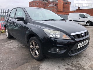 Location: Nottingham - 2009 FORD FOCUS ZETEC 100 5 Door Hatchback REG: YT59HMX, Keys: No, MOT Expiry date: 07/08/2025, 1596 Petrol, 5 Speed Manual Petrol, Former Keepers: 7