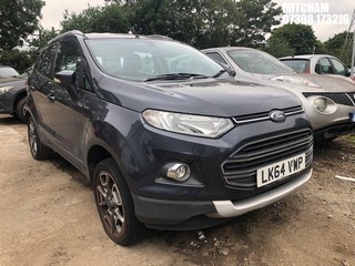 Location: Mitcham - 2014 FORD ECOSPORT TITANIUM X-PACK 5 Door Hatchback REG: LK64VWP, Keys: No, MOT Expiry date: 31/01/2026, 1498 Petrol, 5 Speed Manual Petrol, Former Keepers: 5
