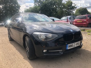 Location: Mitcham - 2012 BMW 116I SPORT 3 Door Hatchback REG: MW62KNG, Keys: No, MOT Expiry date: 06/01/2026, 1598 Petrol, 6 Speed Manual Petrol, Former Keepers: 4