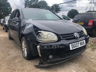 Location: Mitcham - 2007 VOLKSWAGEN GOLF MATCH FSI 115 A 5 Door Hatchback REG: DG07MXA, Keys: No, MOT Expiry date: 30/05/2025, 1598 Petrol, 6 Speed Auto Petrol, Former Keepers: 13