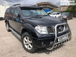 Location: Nottingham - 2007 NISSAN NAVARA D/C OUTLAW DCI Pick-up REG: AR07LFB, Keys: No, MOT Expiry date: 06/09/2023, 2488 Diesel, 6 Speed Manual Diesel, Former Keepers: 5