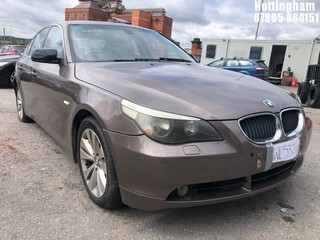 Location: Nottingham - 2004 BMW 525I SE AUTO 4 Door Saloon REG: WL53JUO, Keys: No, MOT Expiry date: 12/09/2025, 2494 Petrol, 6 Speed Auto Petrol, Former Keepers: 8