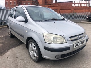 Location: Nottingham - 2005 HYUNDAI GETZ SPORT 3 Door Hatchback REG: EG05LHY, Keys: No, MOT Expiry date: 27/06/2025, 1599 Petrol, 5 Speed Manual Petrol, Former Keepers: 5
