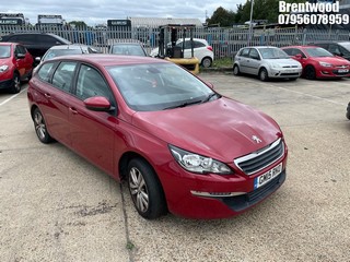 Location: Brentwood - 2015 PEUGEOT 308 ACTIVE SW BLUE HDI S/ Estate REG: GM15RKO, Keys: No, MOT Expiry date: 24/07/2025, 1560 Diesel, 5 Speed Manual Diesel, Former Keepers: 3