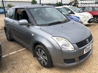 Location: Brentwood - 2009 SUZUKI SWIFT GL 3DR 3 Door Hatchback REG: YD59XNF, Keys: No, MOT Expiry date: 06.01.2025, 1328 Petrol, 5 Speed Manual Petrol, Former Keepers: 8