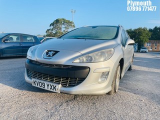 Location: Plymouth - 2009 PEUGEOT 308 SPORT SW HDI 110 Estate REG: KV09YXK, Keys: No, MOT Expiry date: 18/01/2025, 1560 Diesel, 6 Speed Manual Diesel, Former Keepers: 14