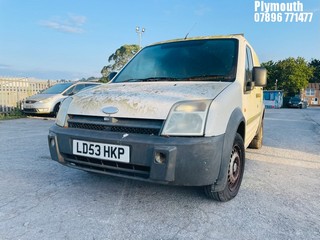 Location: Plymouth - 2003 FORD TRAN CONNECT L 220 TD SWB Panel Van REG: LD53HKP, Keys: No, MOT Expiry date: 02/08/2024, 1753 Diesel, 5 Speed Manual Diesel, Former Keepers: 11