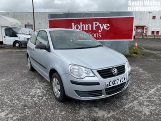 Location: South Wales - 2007 VOLKSWAGEN POLO E 55 3 Door Hatchback REG: CK07VCX, Keys: No, MOT Expiry date: 17/12/2024, 1198 Petrol, 5 Speed Manual Petrol, Former Keepers: 6