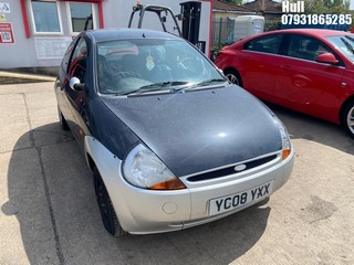 Location: Hull - 2008 FORD KA ZETEC CLIMATE 3 Door Hatchback REG: YC08YXX, Keys: No, MOT Expiry date: 31/03/2025, 1297 Petrol, 5 Speed Manual Petrol, Former Keepers: 2