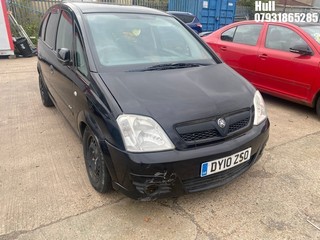 Location: Hull - 2010 VAUXHALL MERIVA CLUB MPV REG: DY10ZSO, Keys: Required, MOT Expiry date: 22/02/2024, 1364 Petrol, 5 Speed Manual Petrol, Former Keepers: 6