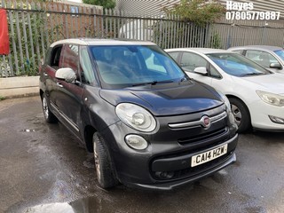 Location: Hayes - 2014 FIAT 500L MPW POP STAR MULTIJE MPV REG: CA14HZW, Keys: No, MOT Expiry date: 13/05/2025, 1598 Diesel, 6 Speed Manual Diesel, Former Keepers: 6