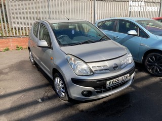 Location: Hayes - 2009 NISSAN PIXO N-TEC 5 Door Hatchback REG: YX59UZN, Keys: No, MOT Expiry date: 12/08/2025, 996 Petrol, 5 Speed Manual Petrol, Former Keepers: 4