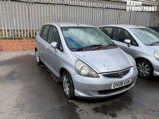 Location: Hayes - 2008 HONDA JAZZ SE CVT 5 Door Hatchback REG: OV08GUK, Keys: No, MOT Expiry date: 10/04/2025, 1339 Petrol, Variable Speed Auto Petrol, Former Keepers: 7