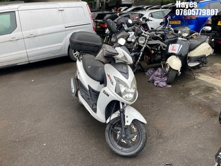 Location: Hayes - 2013 SYM AD12W JET 4 125 Motorcycle REG: LX62EKO, Keys: No, MOT Expiry date: 30/11/2024, 124 Petrol, AUTOMATIC, Former Keepers: 3