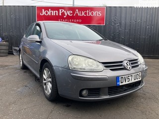 Location: Stapleford - 2007 VOLKSWAGEN GOLF MATCH TDI 105 5 Door Hatchback REG: DV57UOS, Keys: Yes, MOT Expiry date: 10/07/2024, 1896 Diesel, 5 Speed Manual Diesel, Former Keepers: 3