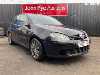 Location: Stapleford - 2007 VOLKSWAGEN GOLF MATCH FSI 115 5 Door Hatchback REG: SB07FKV, Keys: Yes, MOT Expiry date: 11/04/2026, 1598 Petrol, 6 Speed Manual Petrol, Former Keepers: 9