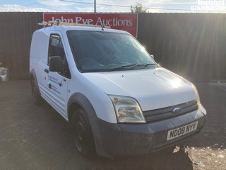 Location: Stapleford - 2008 FORD TRANSIT CONN T200 75 Panel Van REG: ND08NYV, Keys: Yes, MOT Expiry date: 14/05/2026, 1753 Diesel, 5 Speed Manual Diesel, Former Keepers: 8
