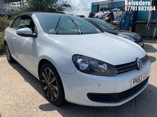 Location: Belvedere - 2013 VOLKSWAGEN GOLF SE BLUEMOTION TECH T Convertible REG: PK63GAX, 1598cc Diesel, 5 Speed Manual Diesel, Former Keepers: 7, Keys: Yes, MOT Expiry date: 26.07.2025