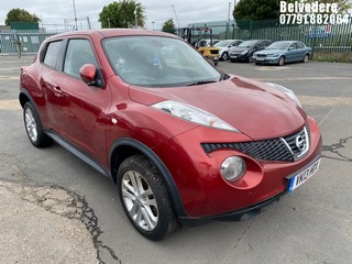 Location: Belvedere - 2013 NISSAN JUKE TEKNA CVT 5 Door Hatchback REG: VK13HDX, Keys: No, MOT Expiry date: 08/09/2024, 1598 Petrol, Variable Speed Auto Petrol, Former Keepers: 3