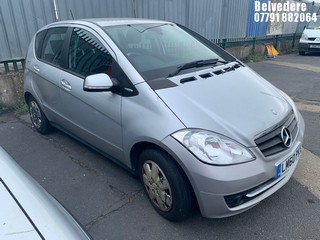 Location: Belvedere - 2010 MERCEDES-BENZ A160 BLUEEFF-Y CLASSIC SE 5 Door Hatchback REG: LM60PKX, Keys: No, MOT Expiry date: 13/12/2024, 1498 Petrol, 5 Speed Manual Petrol, Former Keepers: 5