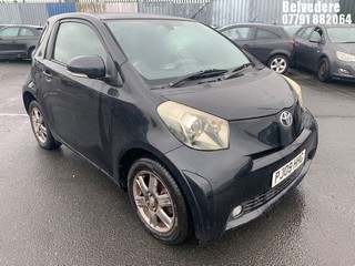 Location: Belvedere - 2009 TOYOTA IQ2 VVT-I 3 Door Hatchback REG: PJ09HHG, Keys: Yes, MOT Expiry date: 22/05/2024, 998 Petrol, 5 Speed Manual Petrol, Former Keepers: 5