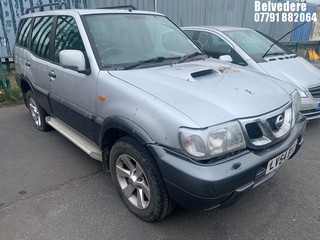 Location: Belvedere - 2004 NISSAN TERRANO SVE TD Estate REG: LV54BYJ, Keys: No, MOT Expiry date: 16/01/2026, 2953 Diesel, 5 Speed Manual Diesel, Former Keepers: 5