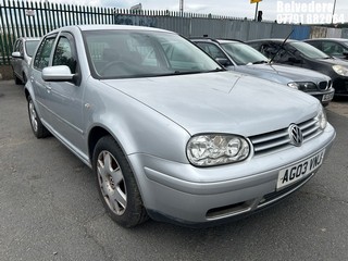 Location: Belvedere - 2003 VOLKSWAGEN GOLF MATCH 5 Door Hatchback REG: AG03VNJ, Keys: No, MOT Expiry date: 05/04/2025, 1598 Petrol, 5 Speed Manual Petrol, Former Keepers: 8