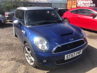 Location: Edinburgh - 2008 MINI COOPER S CLUBMAN Estate REG: ST57FMP, Keys: No, MOT Expiry date: 20/06/2025, 1598 Petrol, 6 Speed Manual Petrol, Former Keepers: 6