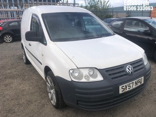 Location: Edinburgh - 2007 VOLKSWAGEN CADDY 69PS SDI Car Derived Van REG: SY57NFU, Keys: No, MOT Expiry date: 24/06/2026, 1968 Diesel, 5 Speed Manual Diesel, Former Keepers: 5