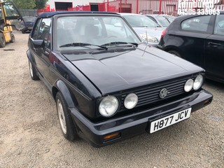 Location: Edinburgh - 1990 VOLKSWAGEN GOLF Convertible REG: H877JCV, Keys: No, MOT Expiry date: 12/07/2022, 1781 Petrol, , Former Keepers: 2
