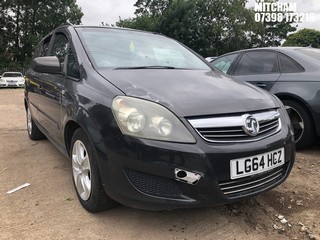 Location: Mitcham - 2014 VAUXHALL ZAFIRA EXCLUSIV MPV REG: LG64HCZ, Keys: No, MOT Expiry date: 15/10/2025, 1796 Petrol, 5 Speed Manual Petrol, Former Keepers: 6