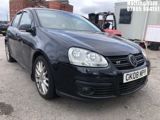 Location: Nottingham - 2008 VOLKSWAGEN GOLF GT TDI 140 5 Door Hatchback REG: CK08MPY, Keys: No, MOT Expiry date: 11/09/2025, 1968 Diesel, 6 Speed Manual Diesel, Former Keepers: 9
