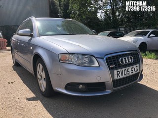 Location: Mitcham - 2005 AUDI A4 S LINE TDI Estate REG: RV05SXG, Keys: No, MOT Expiry date: 30/03/2026, 1986 Diesel, 6 Speed Manual Diesel, Former Keepers: 8