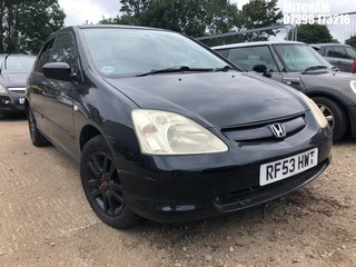 Location: Mitcham - 2003 HONDA CIVIC S AUTO 5 Door Hatchback REG: RF53HWT, Keys: No, MOT Expiry date: 31/10/2024, 1590 Petrol, 4 Speed Auto Petrol, Former Keepers: 6
