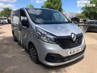 Location: Mitcham - 2016 RENAULT TRAFIC SL27 BNESS + ENERG Panel Van REG: ML66UXH, Keys: No, MOT Expiry date: 19/12/2024, 1598 Diesel, 6 Speed Manual Diesel, Former Keepers: 5