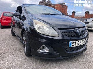 Location: Nottingham - 2008 VAUXHALL CORSA VXR TURBO 3 Door Hatchback REG: SL58YEG, Keys: No, MOT Expiry date: 23/12/2025, 1598 Petrol, 6 Speed Manual Petrol, Former Keepers: 11