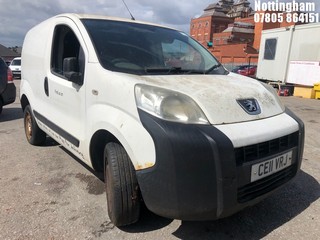 Location: Nottingham - 2011 PEUGEOT BIPPER S HDI Panel Van REG: CE11VRJ, Keys: No, MOT Expiry date: 13/04/2023, 1399 Diesel, 5 Speed Manual Diesel, Former Keepers: 5