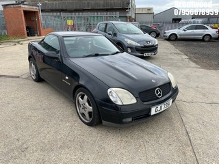 Location: Brentwood - 1998 MERCEDES SLK 230 KOMPRESSOR AUTO Convertible REG: GJI7351, Keys: No, MOT Expiry date: 09/02/2025, 2298 Petrol, 5 Speed Auto Petrol, Former Keepers: 9