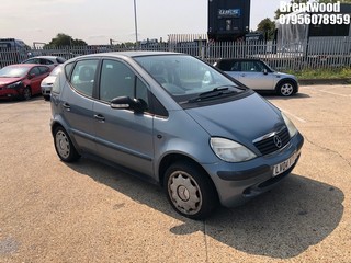 Location: Brentwood - 2004 MERCEDES A140 CLASSIC SE SWB AUTO 5 Door Hatchback REG: LV04VTY, Keys: No, MOT Expiry date: 05.11.2024, 1397 Petrol, 5 Speed Auto Petrol, Former Keepers: 3