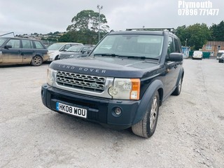 Location: Plymouth - 2008 LAND ROVER DISCOVERY TDV6 XS A Estate REG: HK08WOU, Keys: No, MOT Expiry date: 25/05/2025, 2720 Diesel, 6 Speed Auto Diesel, Former Keepers: 6