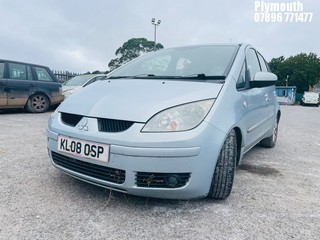 Location: Plymouth - 2008 MITSUBISHI COLT CZ2 DI-D 5 Door Hatchback REG: KL08OSP, Keys: No, MOT Expiry date: 29/11/2024, 1493 Diesel, 5 Speed Manual Diesel, Former Keepers: 6