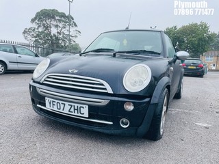 Location: Plymouth - 2007 MINI MINI COOPER Convertible REG: YF07ZHC, Keys: No, MOT Expiry date: 29/05/2025, 1598 Petrol, 5 Speed Manual Petrol, Former Keepers: 5