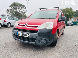 Location: Plymouth - 2011 CITROEN BERLINGO 625 X HDI 75 Panel Van REG: DL60UAO, Keys: No, MOT Expiry date: 14/11/2024, 1560 Diesel, 5 Speed Manual Diesel, Former Keepers: 2